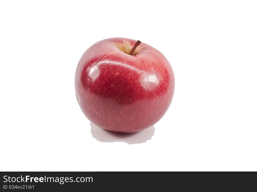 Two Red Apples on a light background ONE BY