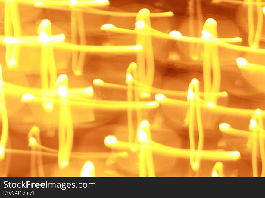 Abstract background of candlelights for Christmas