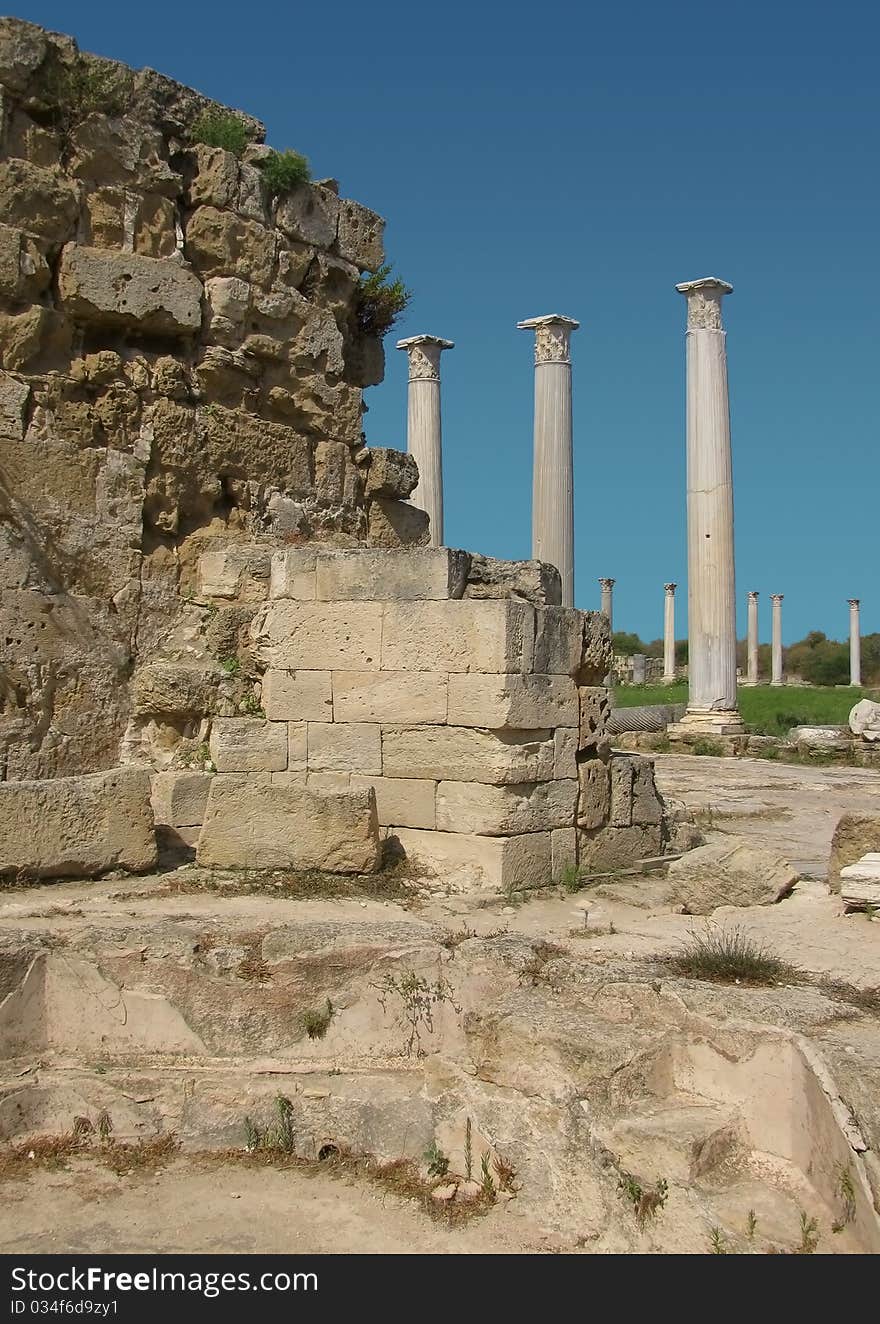 Ruins of ancient Salamis (Greek Colony), Northern Cyprus