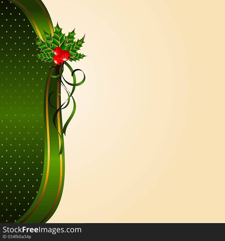 christmas background with fir-tree