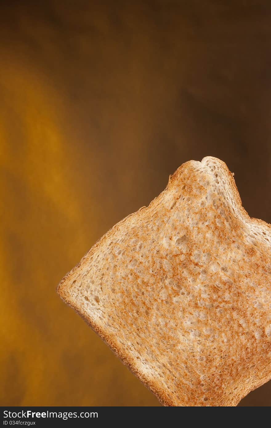 Toast after a stay in a toaster.