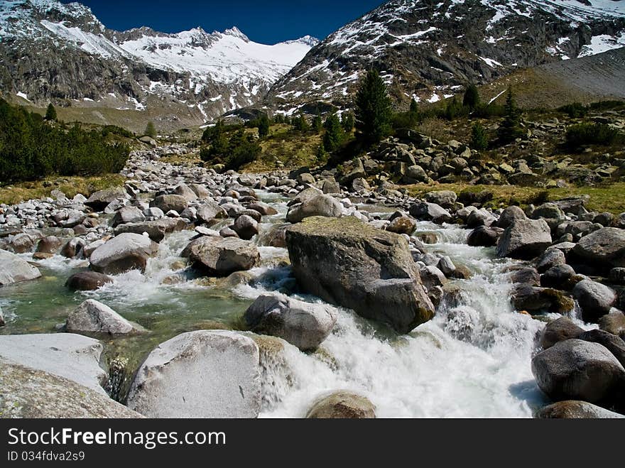 Landscape at Zemmground, Zillertaler Alps, Austria. Landscape at Zemmground, Zillertaler Alps, Austria