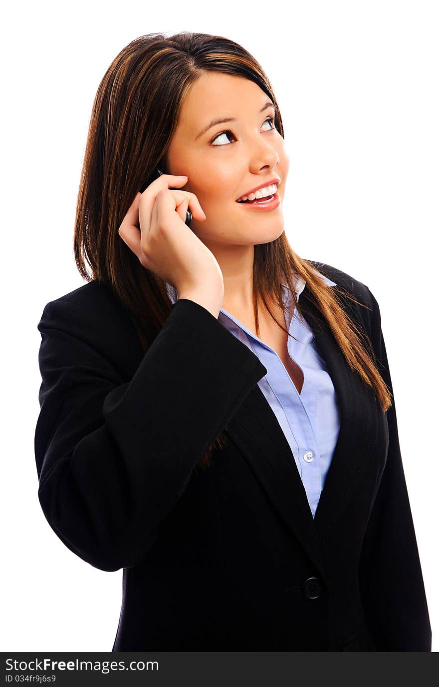 Businesswoman on a call