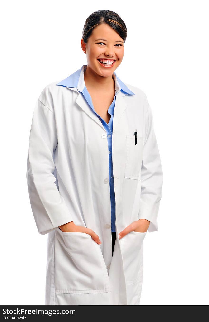 Smiling medical professional