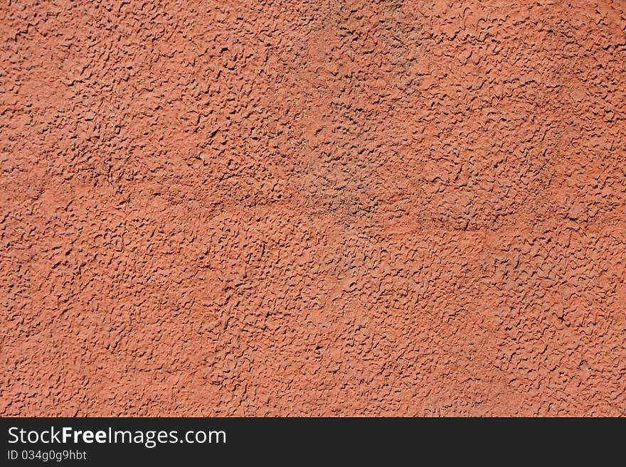 Orange textured wall