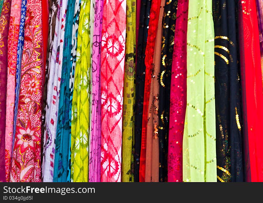 Colorful of fabric