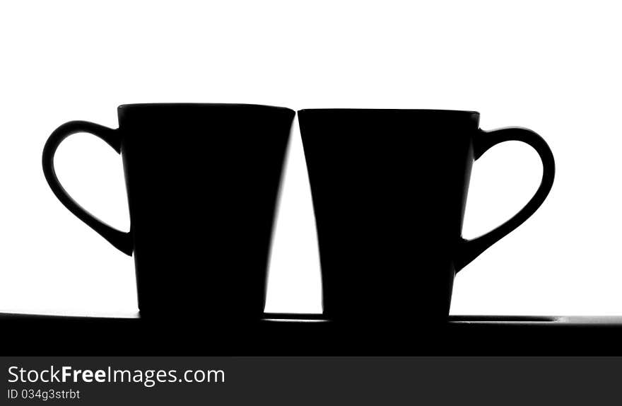 Close up image of coffee cups. Close up image of coffee cups