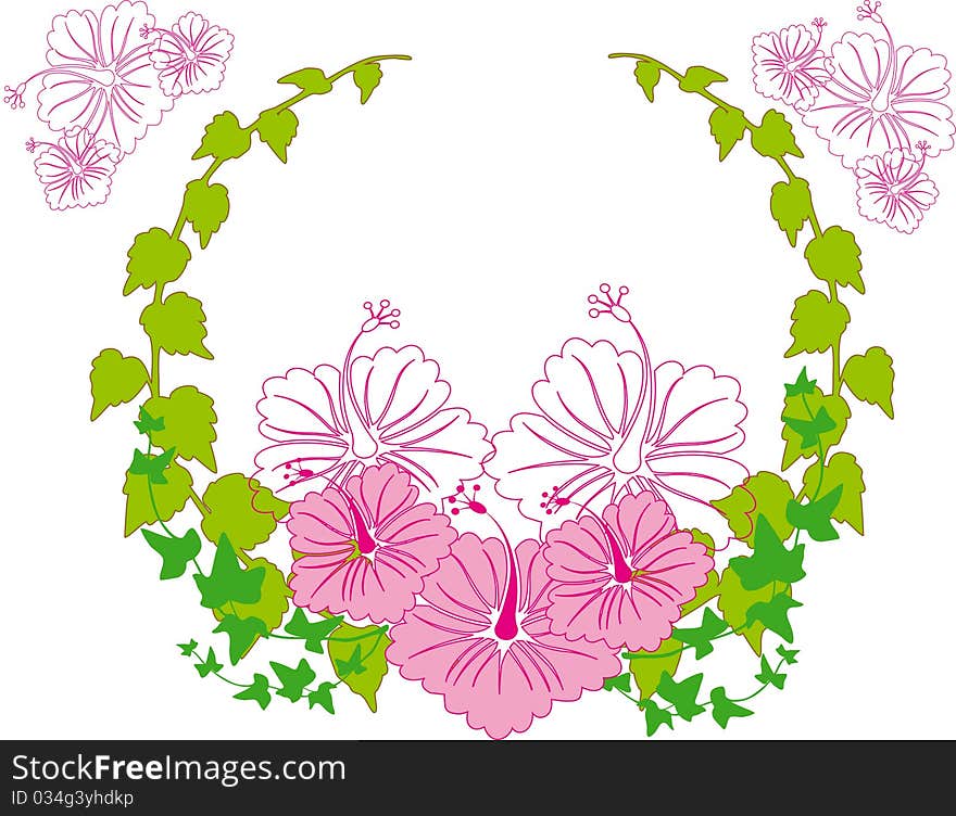 Abstract flower spring illustration  flower. Abstract flower spring illustration  flower