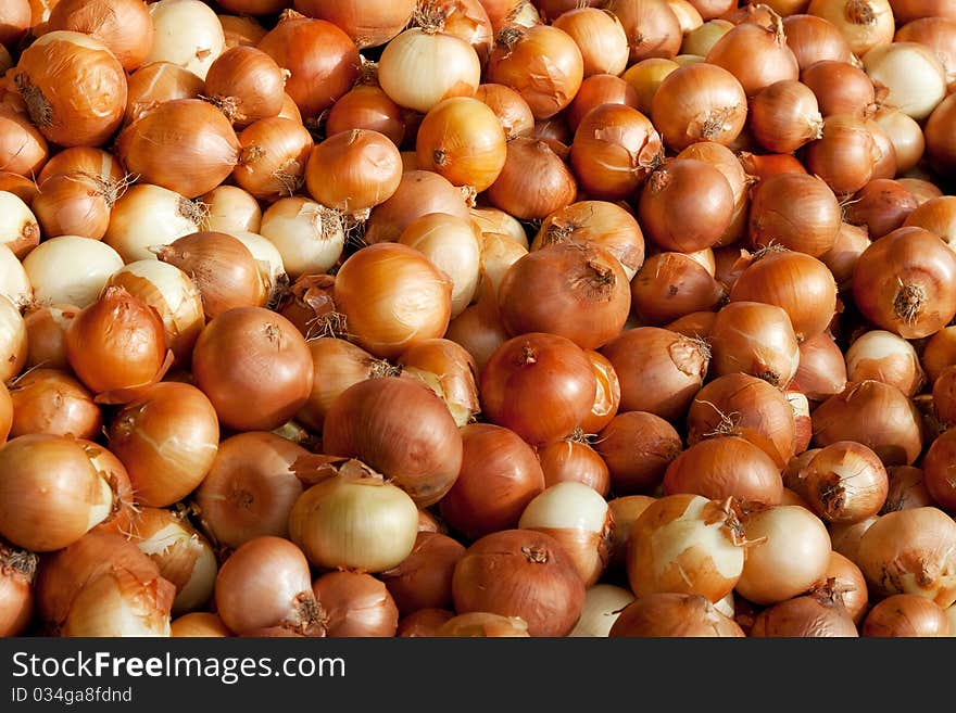 Background of onions