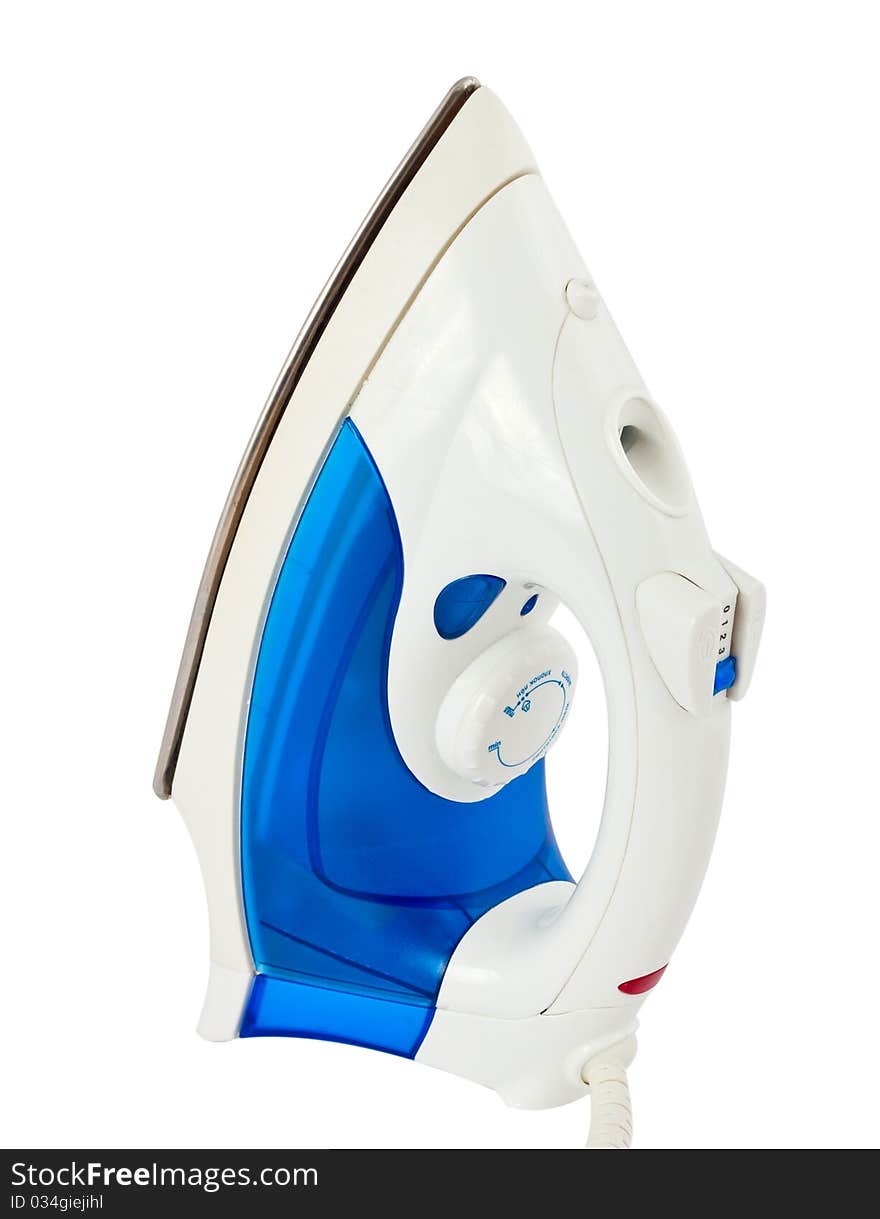 Steam iron isolated on white background. Steam iron isolated on white background.