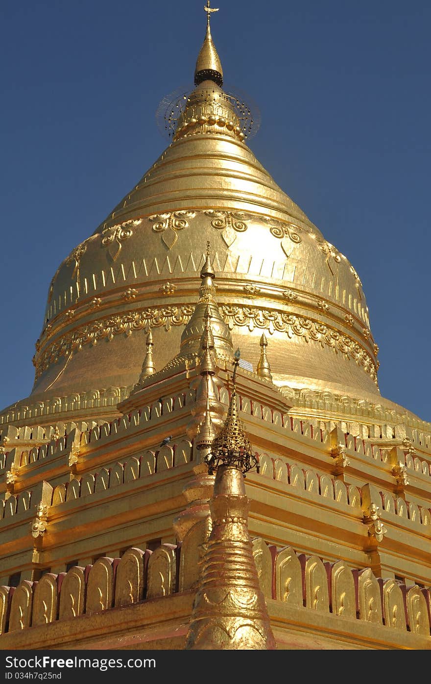 Shwezigon Pagoda Bagan Myanmar