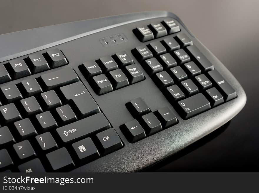 Close-up Of Black Keyboard