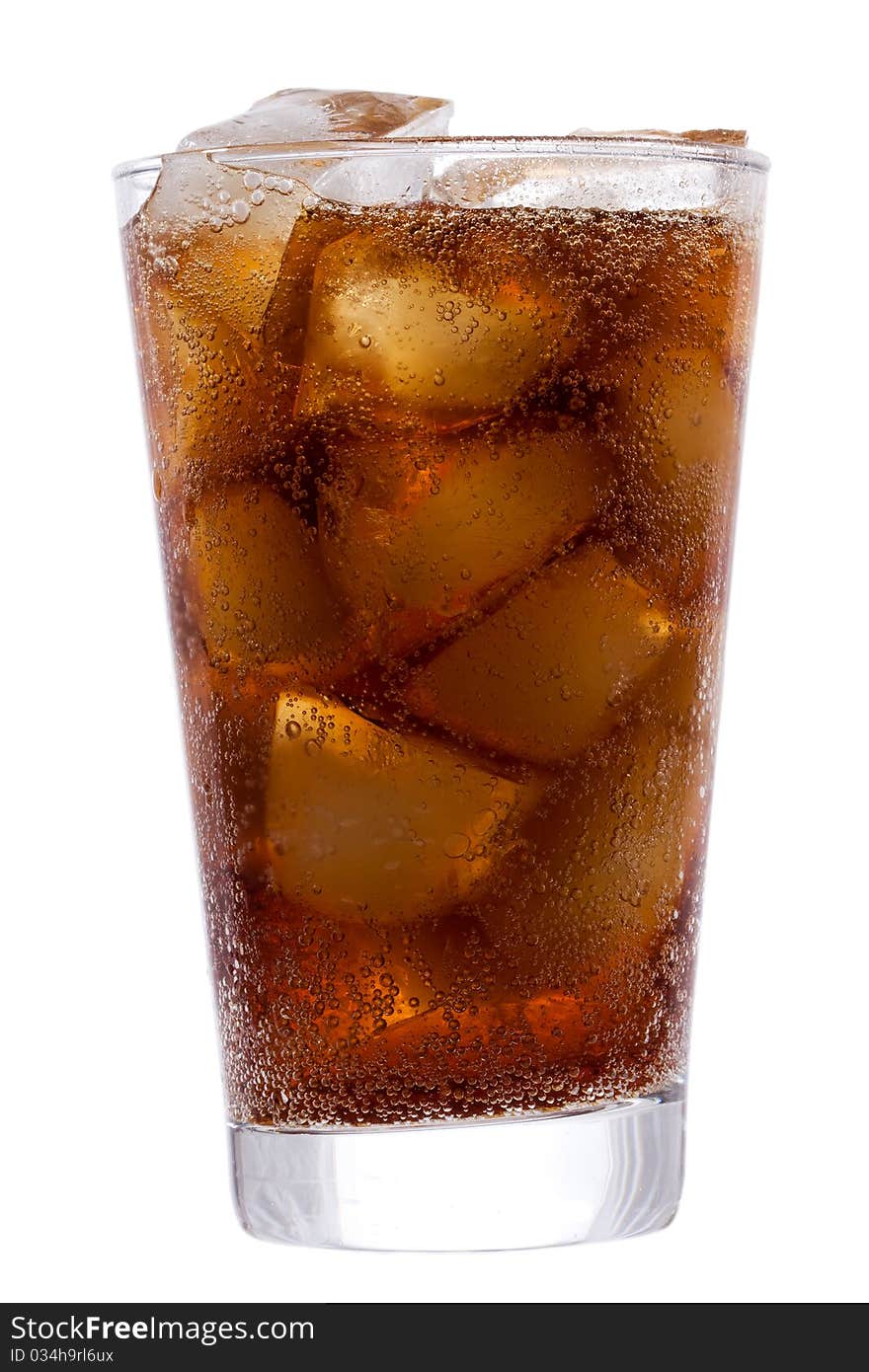 Cola with ice