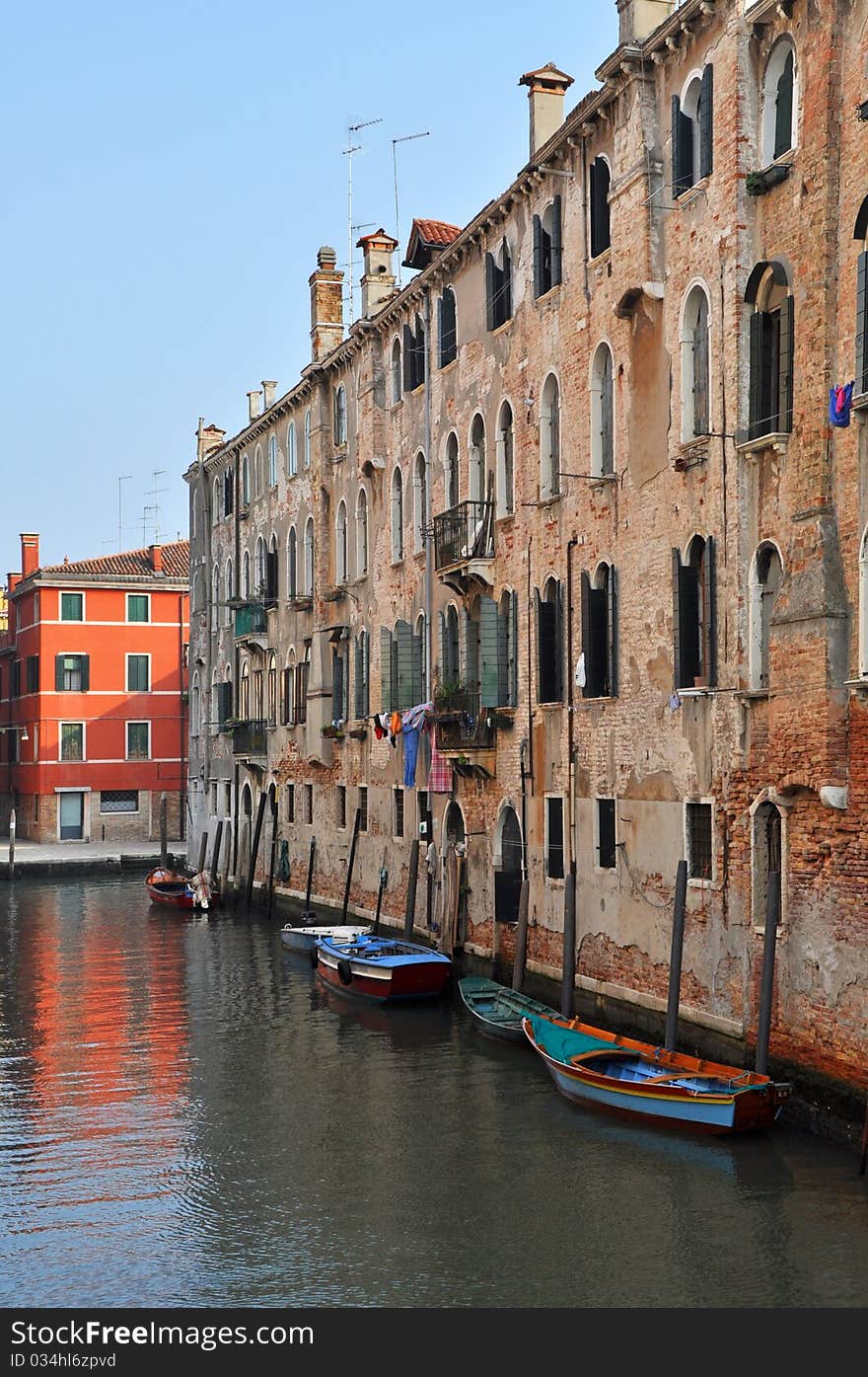 Venetian Grand Channel during the sunny day.