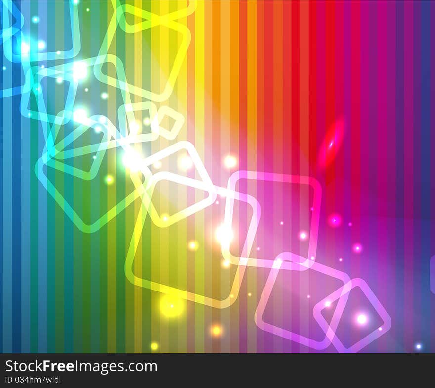 Glowing background - abstract vector illustration