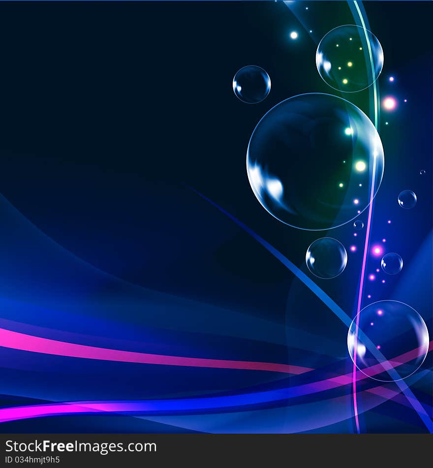 Glowing background - abstract vector illustration