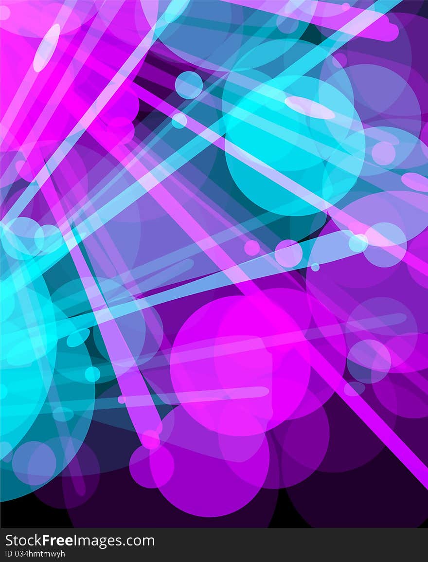 Glowing background - abstract vector illustration