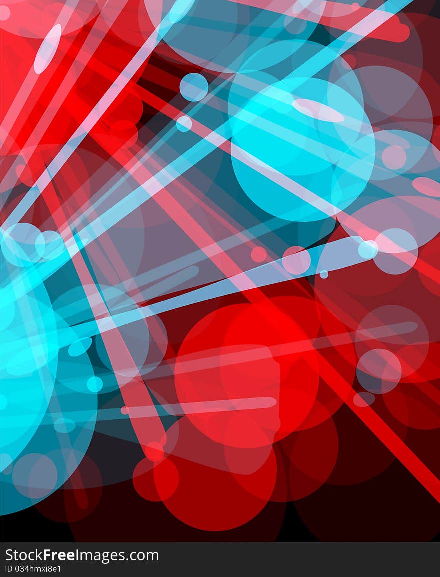 Glowing background - abstract vector illustration