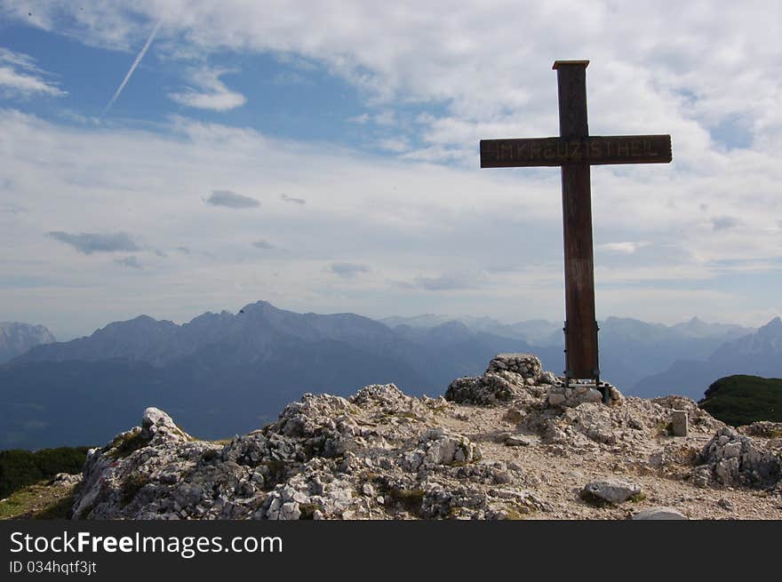 Summit of the Untersburg mountain, near Salzburg, Austria (Alps). Summit of the Untersburg mountain, near Salzburg, Austria (Alps)