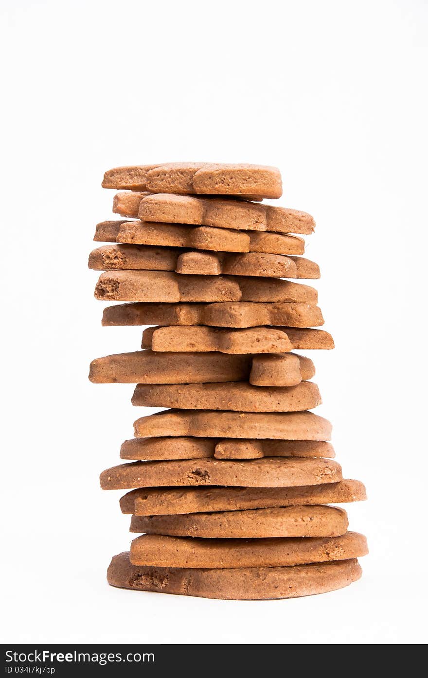 Stack of homemade gingerbread