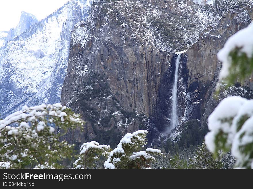 Water from creek going ovr fall. Water from creek going ovr fall.