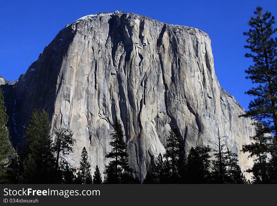 Massive Granite Rock that climbed frequently. Massive Granite Rock that climbed frequently