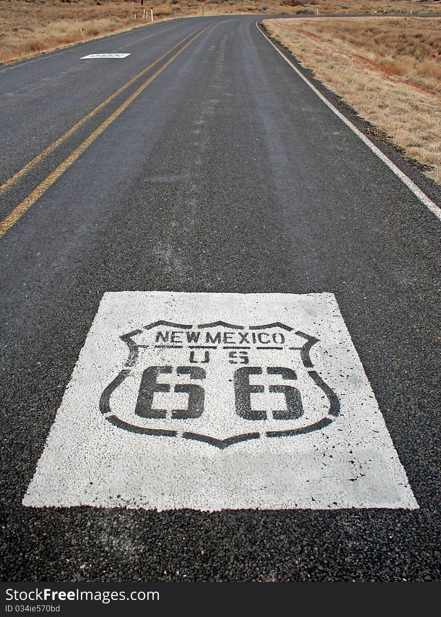 Route 66 Road Marking