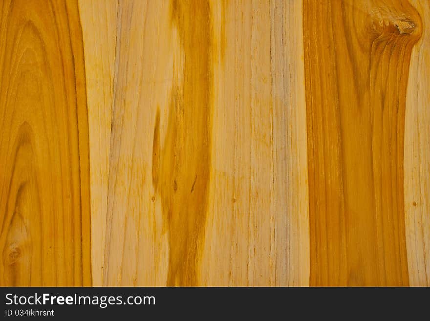 Grains on teak wood