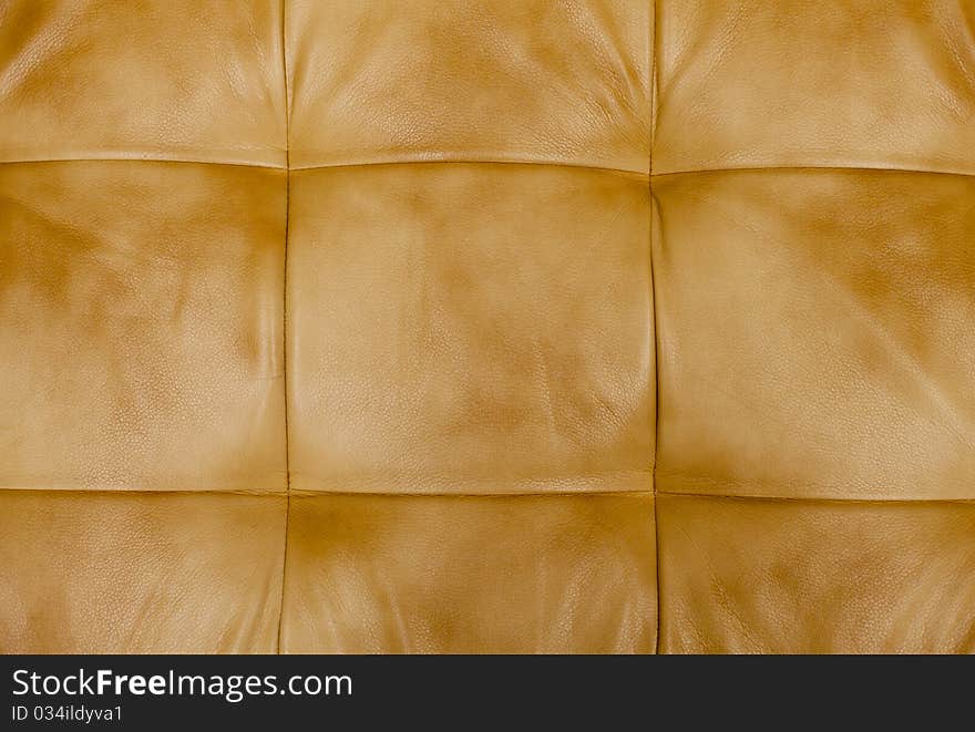 Genuine leather upholstery