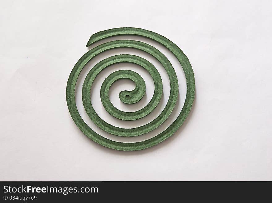 Repellent coil for background & texture