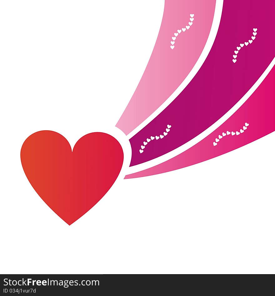 Colorful heart background