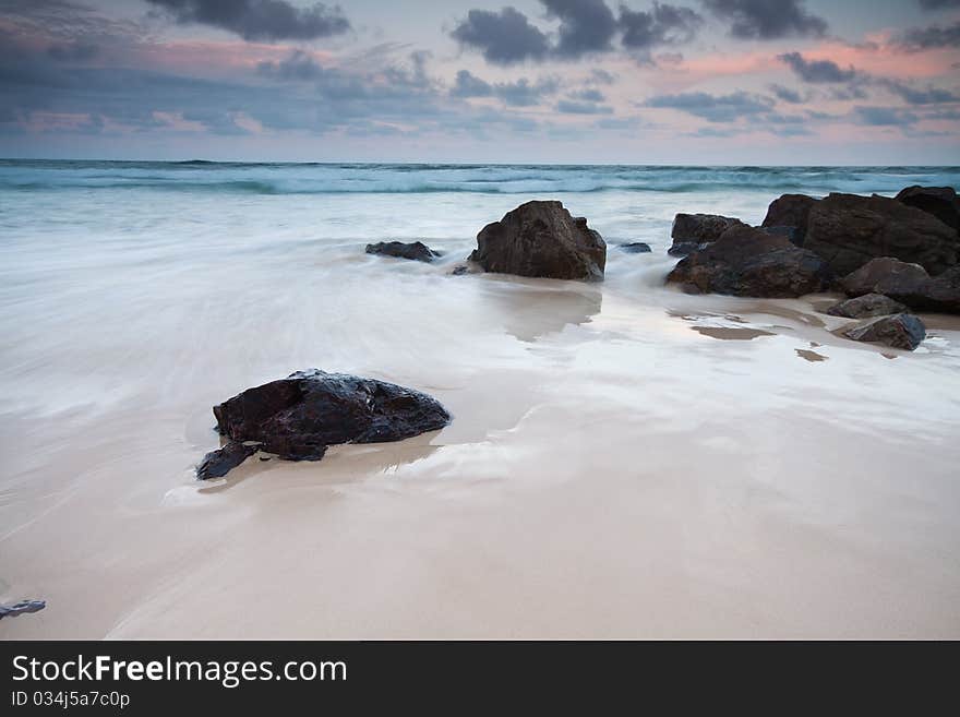 Rocks on the beach