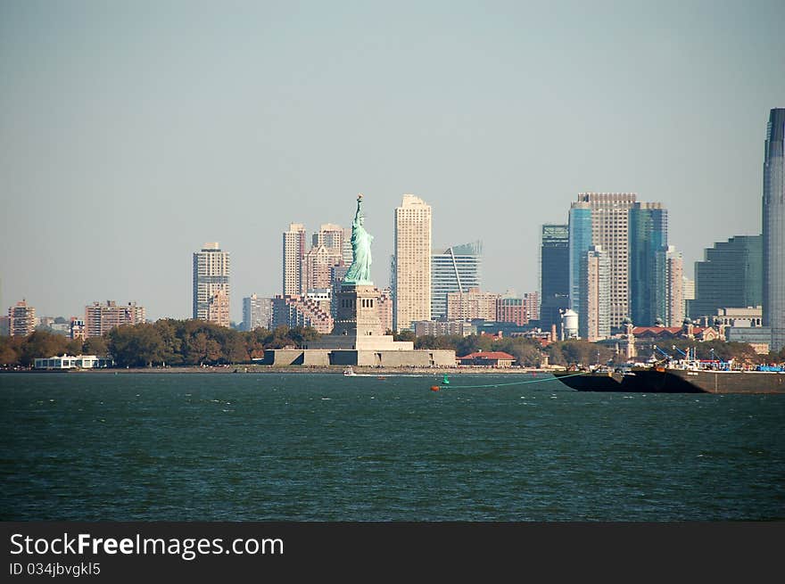 New York with the Statue of Liberty