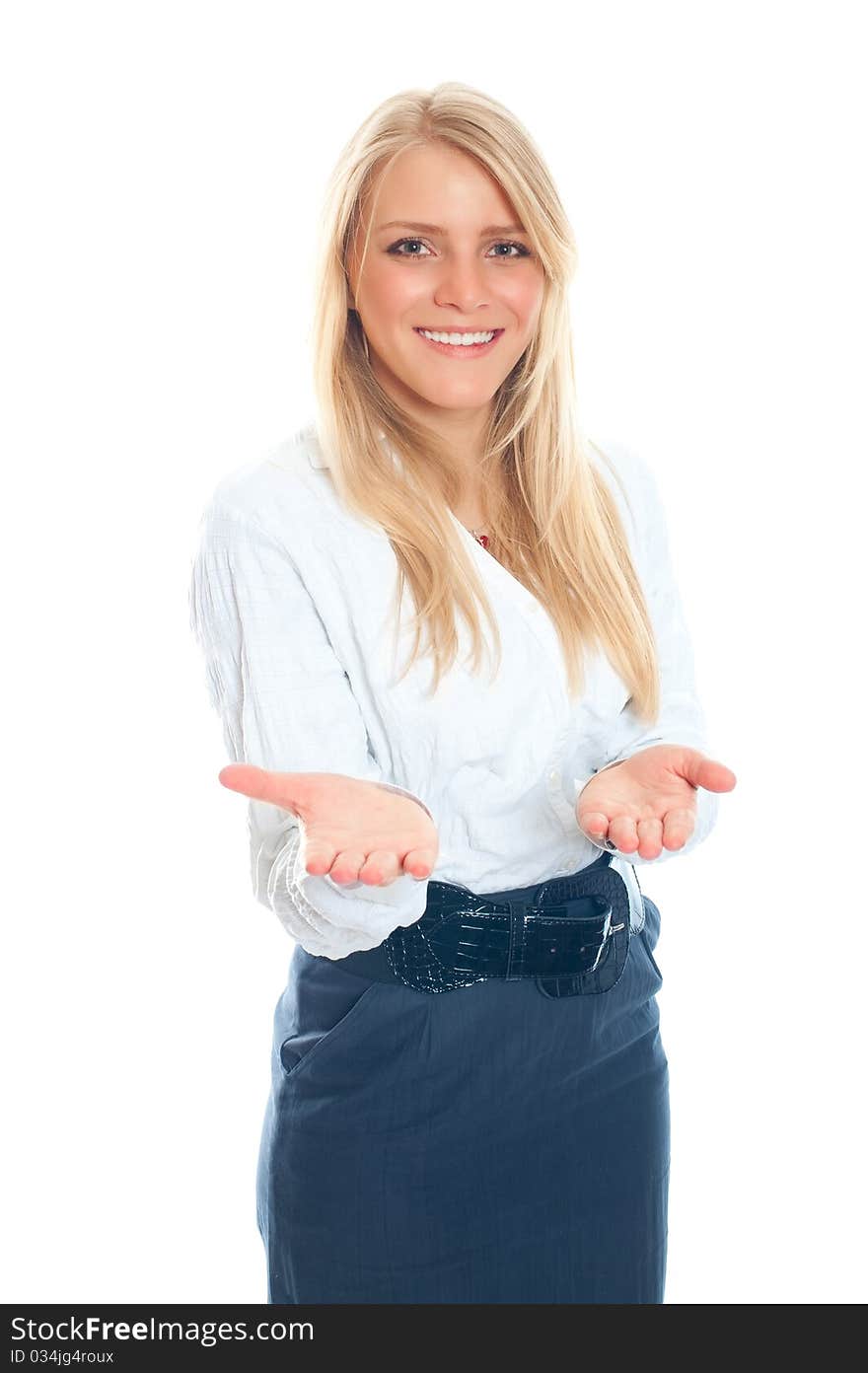 Business woman smiling