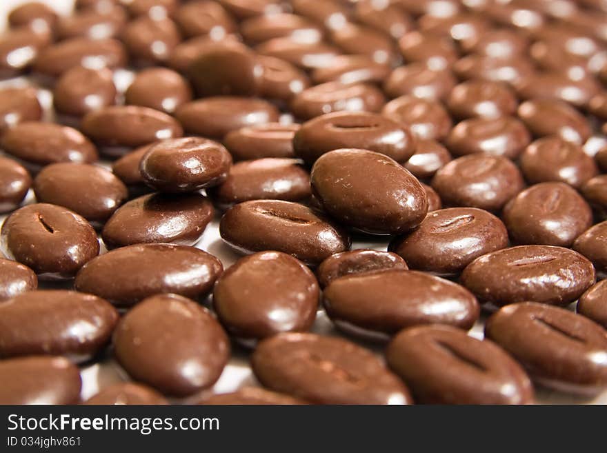 Delicious chocolate beans