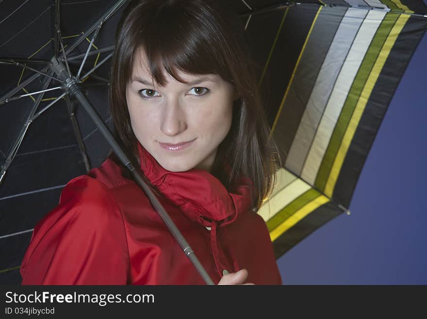 Woman holding an umbrella