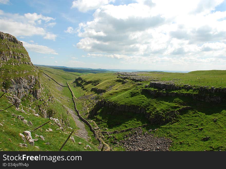 On the way from Malham Tarn to Malham Gorge