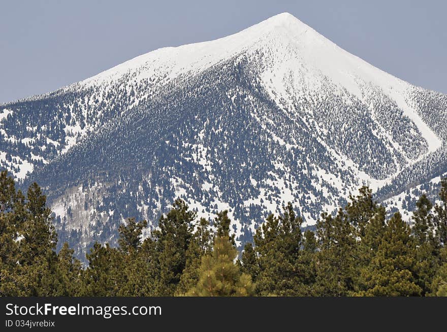 Snow covered San Francisco Peak