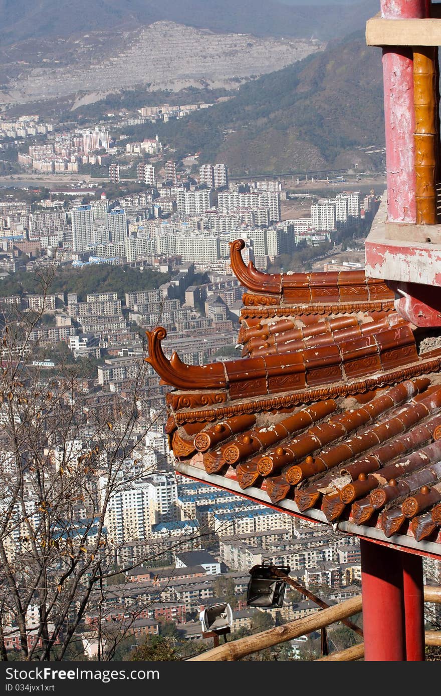 Was taken on the top of the Table mountain in Benxi in China. Was taken on the top of the Table mountain in Benxi in China