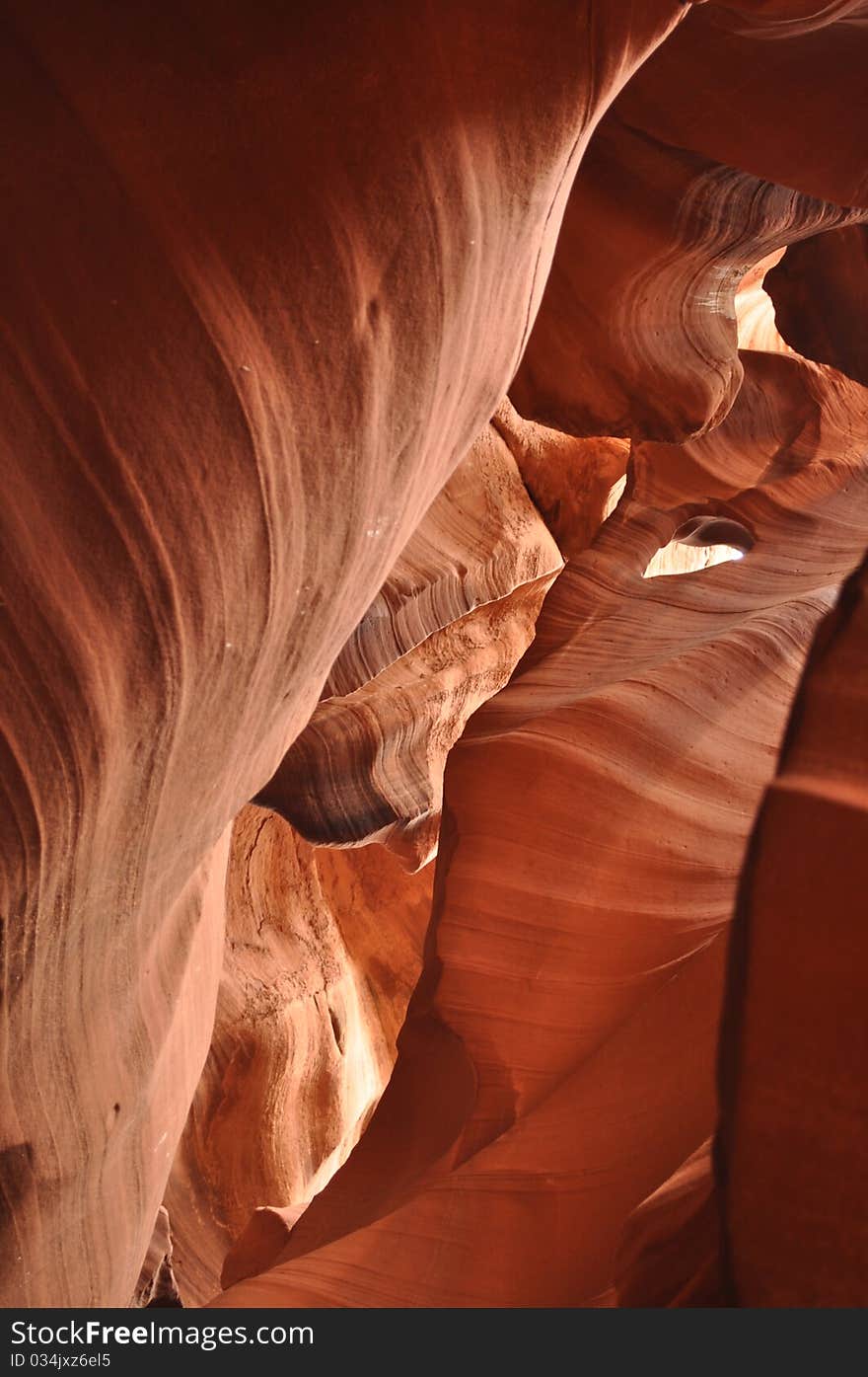 Dramatic dancing light of Antelope Canyon