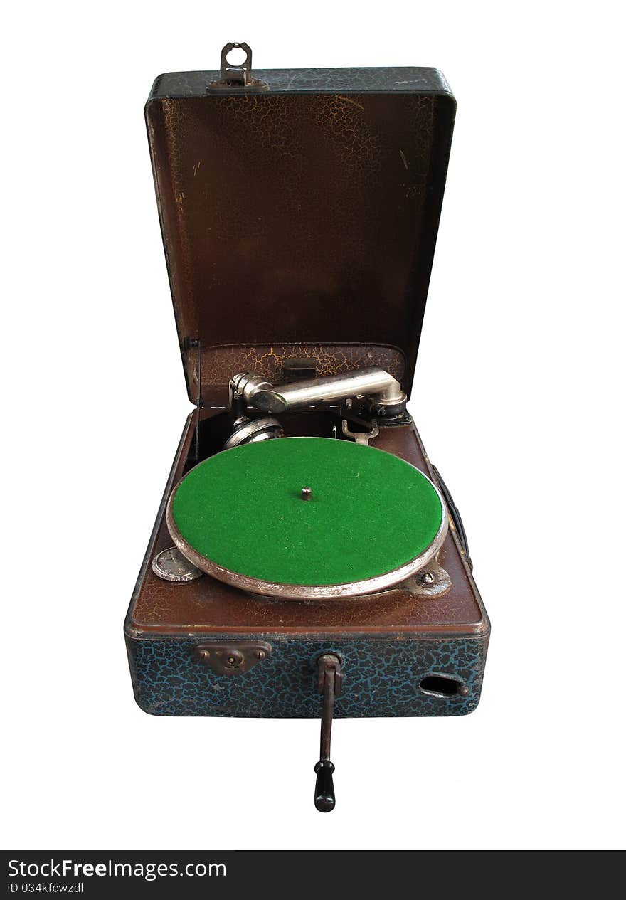 Retro gramophone or record player