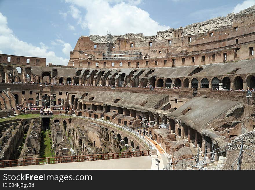 Inside The Roman Coliseum