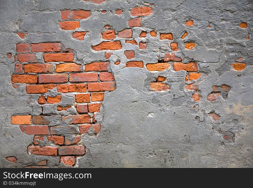 A brick wall suitable for a background. A brick wall suitable for a background.