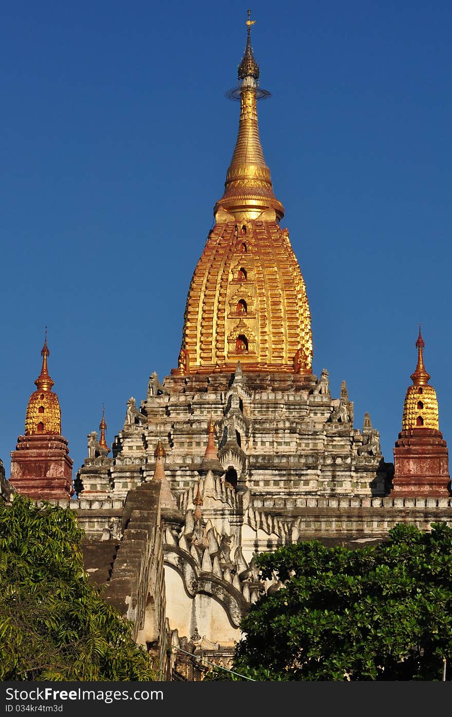 Ananda  temple in Bagan Myanmar