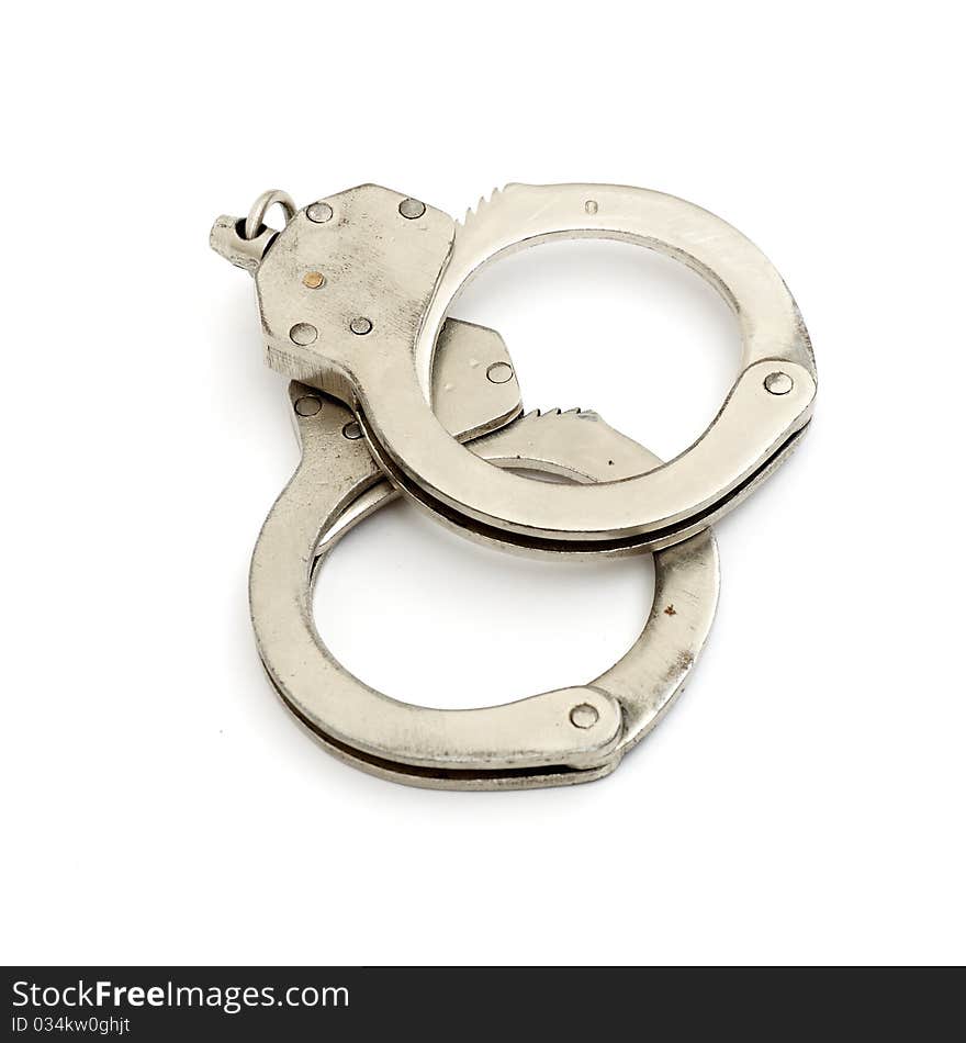 Steel metallic handcuffs