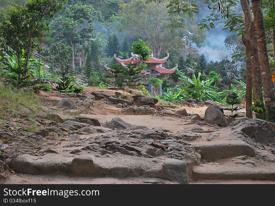 Buddhist shrine on the mountain Taku province Binthuan, Vietnam. Buddhist shrine on the mountain Taku province Binthuan, Vietnam