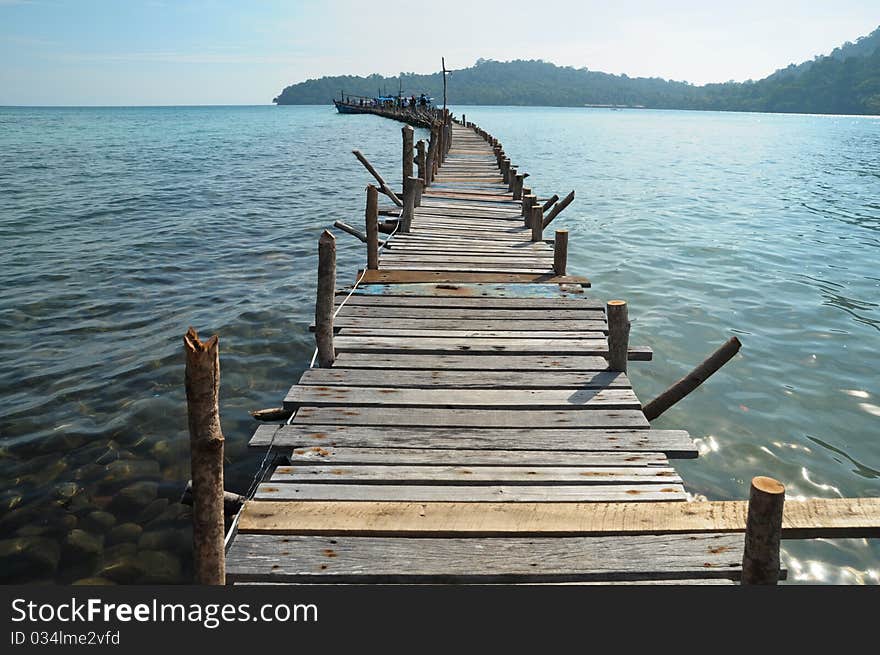 Image of wooden bridge, used to background