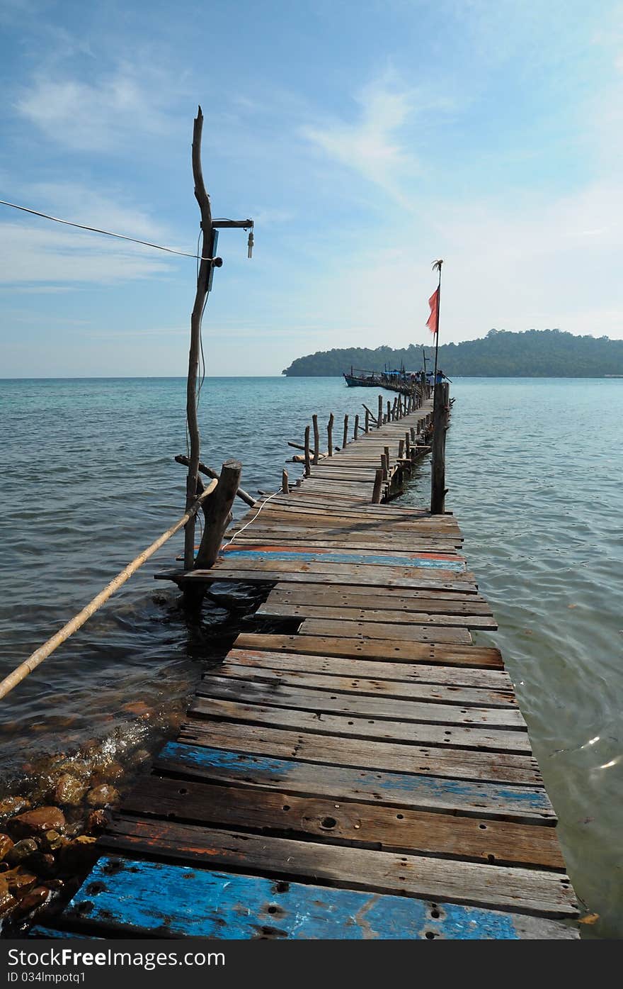 Image of wooden bridge, used to background