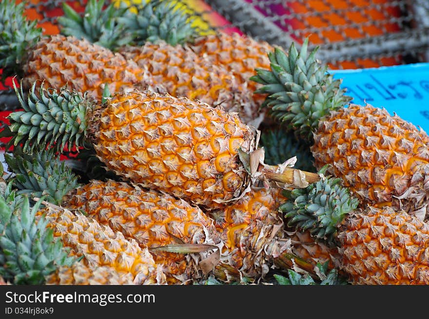 Pineapple on the market