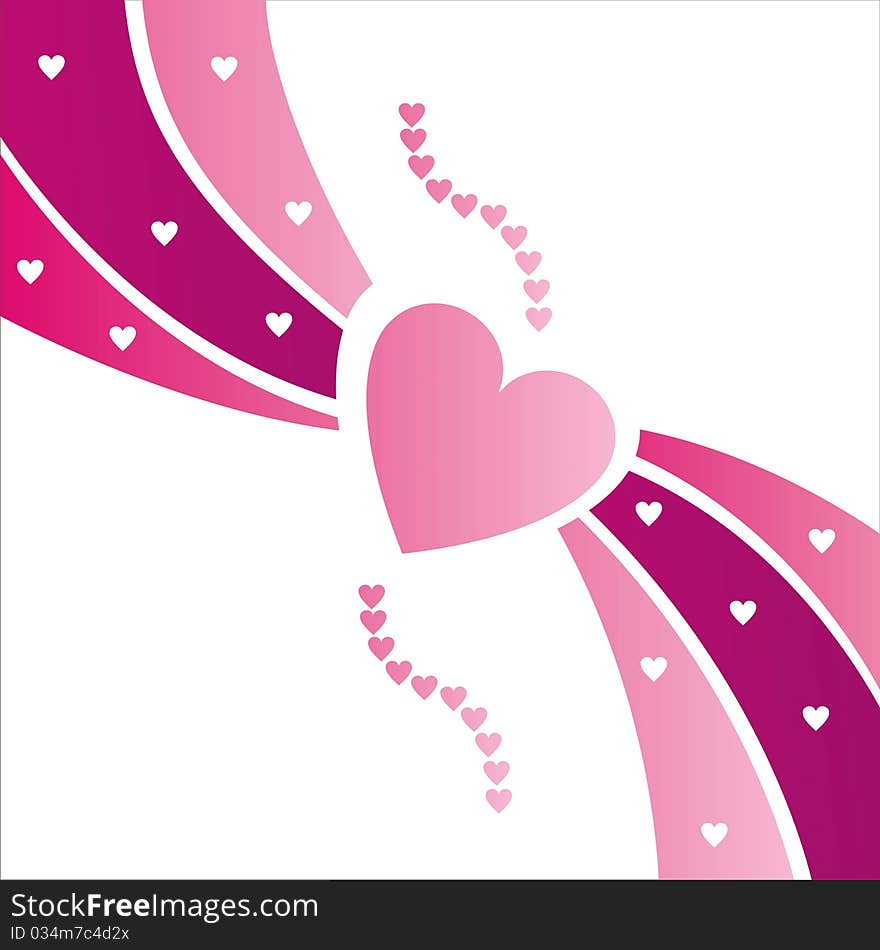 Colorful heart background